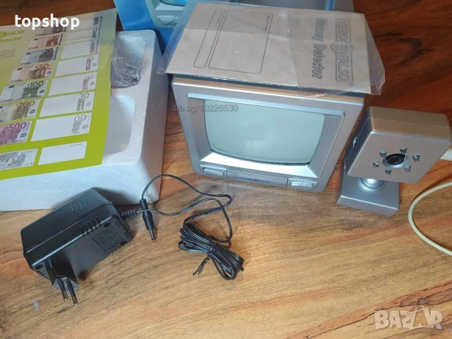 НОВ тестван детектор за фалшиви банкноти M619 с екран и камера