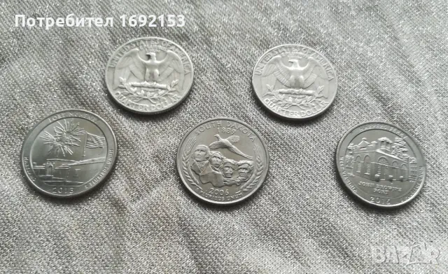 Колекция монети от 25 цента - 1/4 долар, снимка 2 - Нумизматика и бонистика - 48646804