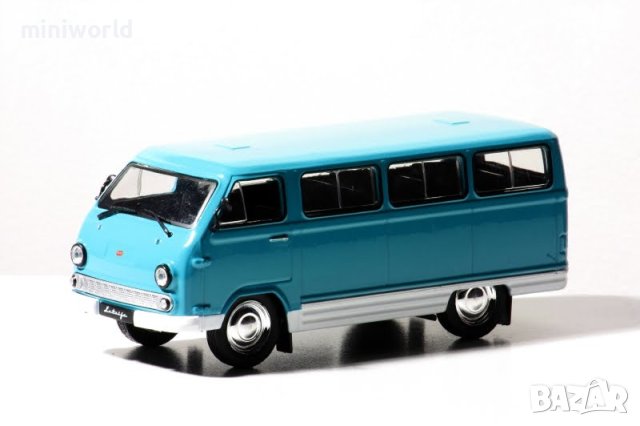 РАФ-977ДМ микробус 1968 - мащаб 1:43 на ДеАгостини модела е нов в блистер, снимка 1