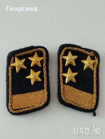 Соц петлици от униформа, снимка 2 - Антикварни и старинни предмети - 42483401