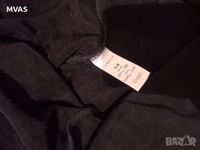 Нова - 30% блестяща еластична черна рокля без ръкав M-L, снимка 4 - Рокли - 38346206