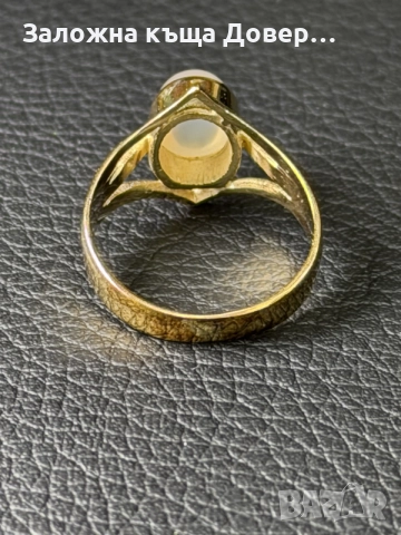 Златен пръстен Ахат чисто нов Gold 14K 585 prasten zlaten , снимка 3 - Пръстени - 55931772