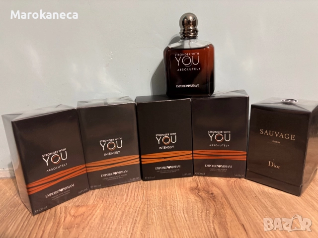 Парфюми Emporio armani ; Dior savage elexir