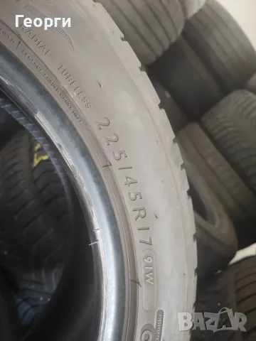 2бр. летни гуми 225/45/17 Dunlop, снимка 4 - Гуми и джанти - 55809990