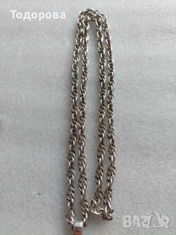 Сребърен кръст със сребърен ланец, ръчна авторска работа-сребро 925/4 евро за грам/, снимка 5 - Колиета, медальони, синджири - 52497805