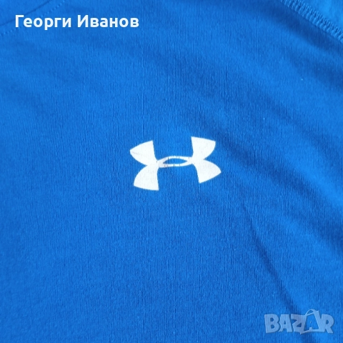 UNDER ARMOUR L КАТО НОВА оригинална тениска UA фланелка T-shirt jersey, снимка 3 - Тениски - 52502626