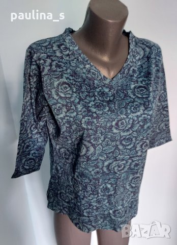 Памучна дизайнерска блуза "Karen Scott"® / голям размер / висок клас качество, снимка 8 - Блузи с дълъг ръкав и пуловери - 34181120