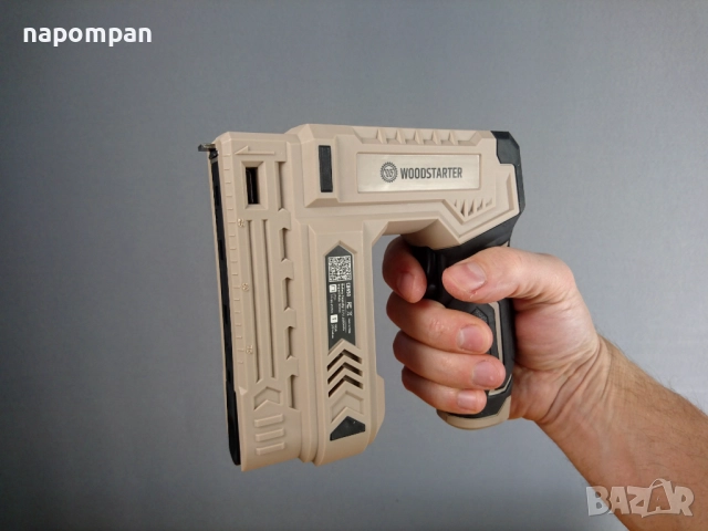 Електрически Акумулаторен Такер със Скоби и Пирони за Тапициране