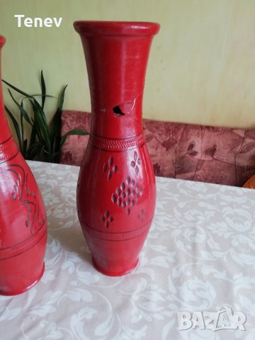 Керамична висока ретро делва + подарък втора делва, снимка 6 - Вази - 32063178
