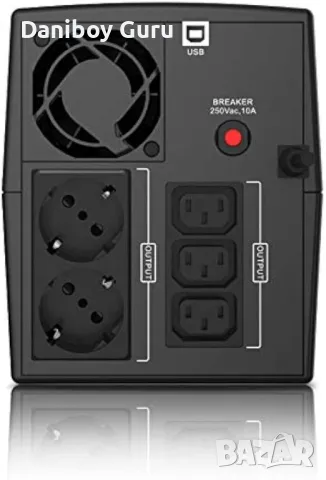 EPYC QUANTUM - UPS за компютри, непрекъсваемо захранване за компютър, мощност 1500VA/900Watt, линей, снимка 5 - UPS захранвания - 47982790