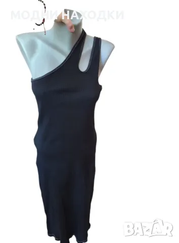 Черна,Рипсена,Рокля, снимка 6 - Рокли - 50094650