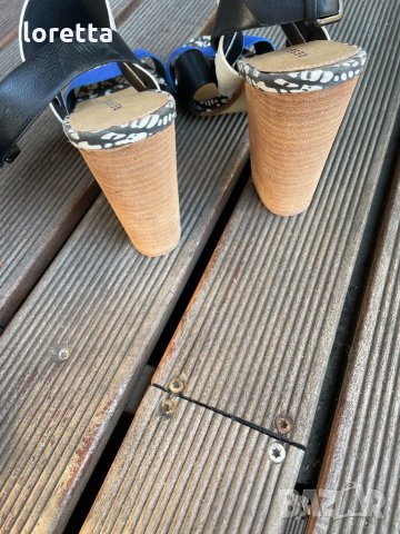 Reserved сандали на дебел ток , снимка 3 - Сандали - 33761778