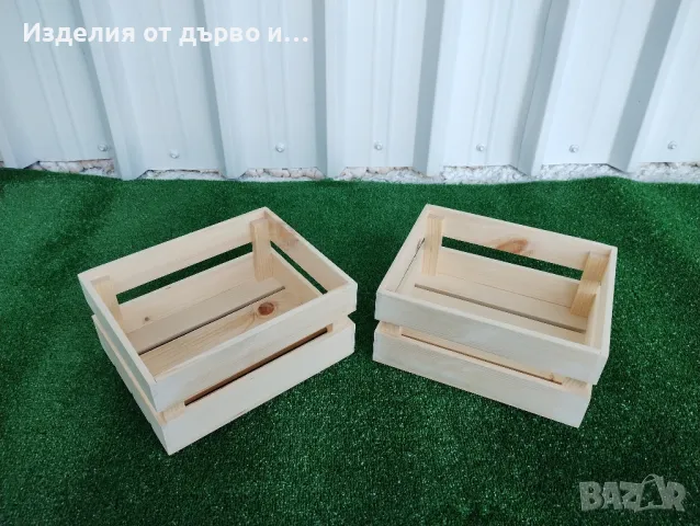 дървени щайги декоративни касетки по поръчка 