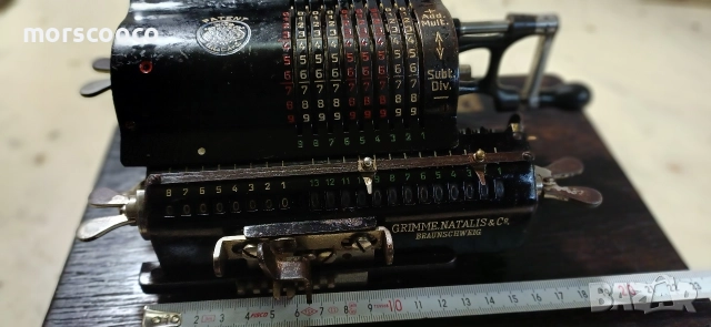 СТАРА ГЕРМАНСКА СМЕТАЧНА МАШИНА - ,,BRUNSVIGA"- 1890г. , снимка 4 - Антикварни и старинни предмети - 52808984