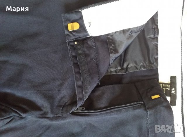 H&M дамски панталон /тъмно син/, снимка 6 - Панталони - 29143260