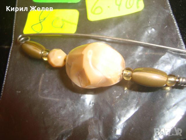 РЕТРО АРТ БРОШКА ИГЛА с ЯСПИС 11916, снимка 5 - Други - 30554916