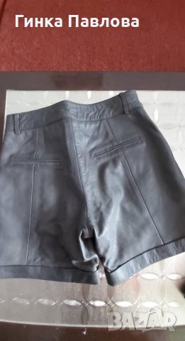 Дамски ест.кожа къси панталони, снимка 2 - Къси панталони и бермуди - 31561643