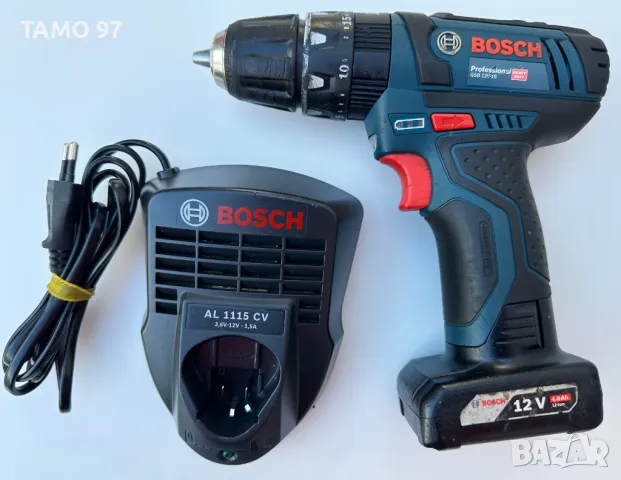 BOSCH GSB 12V-15 - Акумулаторен ударен винтоверт 12V 4.0Ah