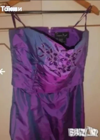 Нова Официална Рокля с Пайети и Бродерия М, снимка 3 - Рокли - 50471559