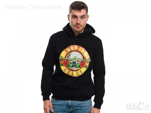 Нов мъжки суичър с логото на музикалната група GUNS N'ROSES, снимка 14 - Суичъри - 27532429