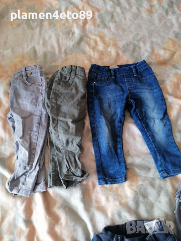 Детски дънки 6-9 месеца , снимка 10 - Панталони и долнища за бебе - 33908528