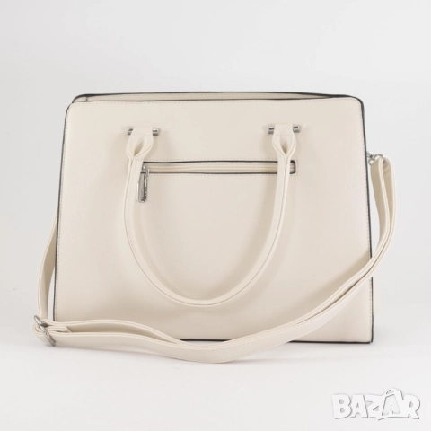 Елегантна дамска чанта с бродирани детайли и много отделения, снимка 8 - Чанти - 52097929