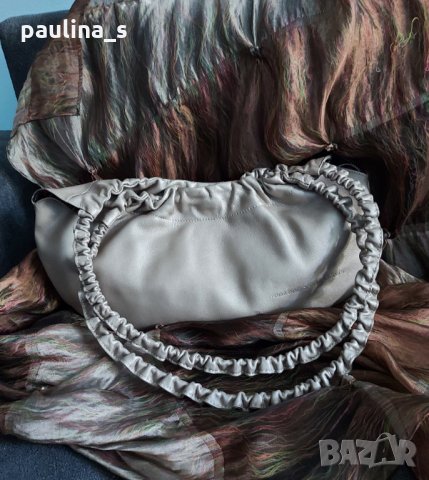 Естествена кожа / сребриста дизайнерска чанта "Savador Bachiller"® , снимка 1 - Чанти - 34130115