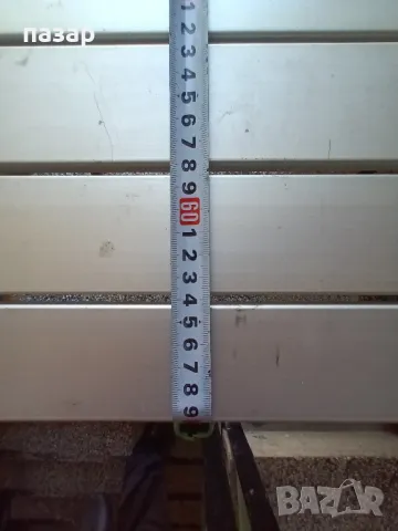 Маса с две пейки Алуминий сгъваеми 120/70, снимка 2 - Градински мебели, декорация  - 49597537