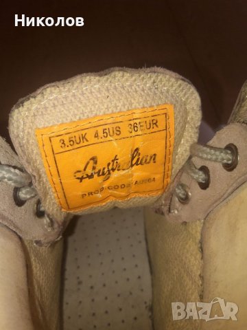 Обувки тип кубинки Australian , снимка 3 - Дамски боти - 38111559