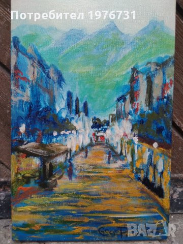 Картина на Български автор, снимка 2 - Картини - 31870240