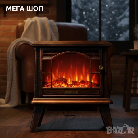 Ретро камина с ефект на пламък – уют и атмосфера навсякъде, снимка 2 - Декорация за дома - 52586752