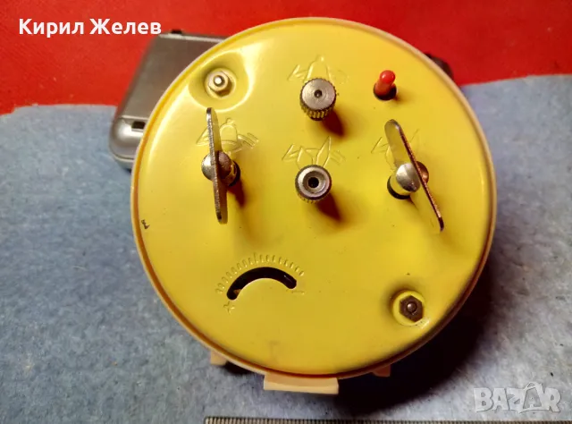 MERA-POLTIK  Стар КОЛЕКЦИОНЕРСКИ ПОЛСКИ МЕХАНИЧЕН БУДИЛНИК МЕРА-ПОЛТИК 47765, снимка 3 - Антикварни и старинни предмети - 47656639