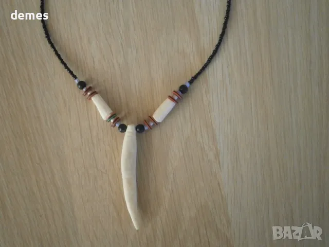 Колие с камилска кост , снимка 3 - Колиета, медальони, синджири - 50194145