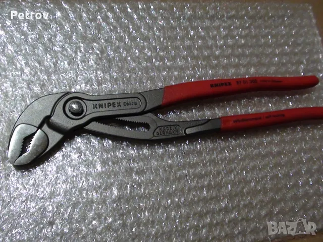KNIPEX 87 01 300 Cobra - Made in Germany - ЧИСТО НОВИ Клещи Гарги / Директно от Германия / ORIGINAL , снимка 8 - Клещи - 44687567