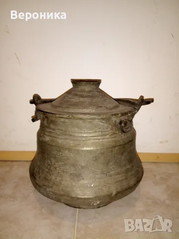Старо менче бакър с капак от 1895