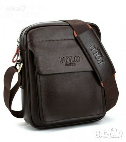 мъжка чанта Polo Fanke кожена функционална цвят кафява/бордо , снимка 5 - Чанти - 27416002