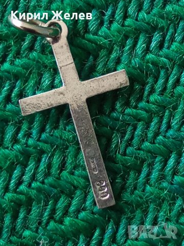 ПОСРЕБРЕНО СТИЛНО ОРНАМЕНТИРАНО СТАРО СТОМАНЕНО КРЪСТЧЕ МНОГО КРАСИВО и НЕЖНО 25110, снимка 7 - Колиета, медальони, синджири - 34635534