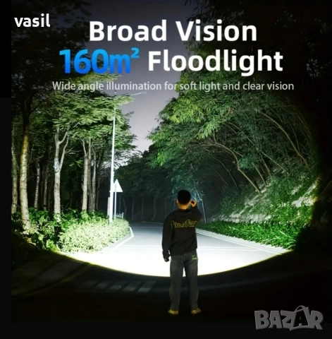 Далекобоен LED фенер PHILIPS SFL8168 – мощен, USB-C, с оптичен зум, снимка 5 - Къмпинг осветление - 52977963