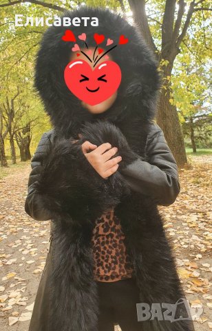 Детско кожено яке с пух за 6-7 год., снимка 3 - Детски якета и елеци - 31022298