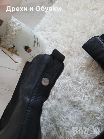 Черни боти естествена кожа, снимка 2 - Дамски боти - 56363654