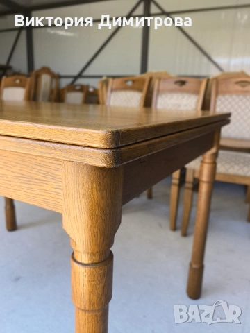 Разтегателна трапезна маса (01-247), снимка 4 - Маси - 54315205