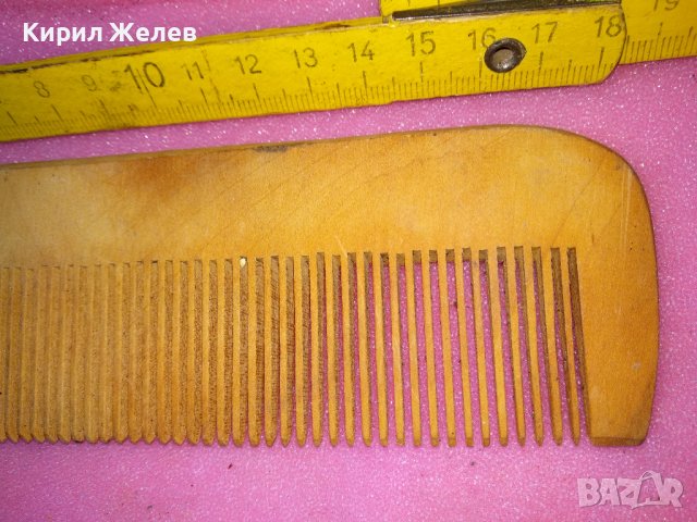 СТАР ВИНТИДЖ ДЪРВЕН ГОЛЯМ ГРЕБЕН 42838, снимка 2 - Други ценни предмети - 44184765