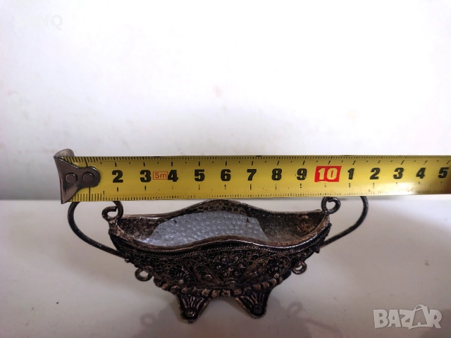 Страхотено Старо Посребрено Съдче, снимка 6 - Антикварни и старинни предмети - 53175058