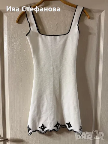 🤍Нова къса бяла еластична парти коктейлна официална рокля zara Zara , снимка 9 - Рокли - 52511916