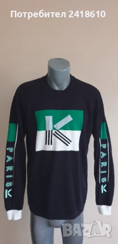 Kenzo Paris Cotton Knit  Mens Size L НОВО! ОРИГИНАЛ! Мъжки памучен Пуловер!, снимка 8 - Пуловери - 52495859