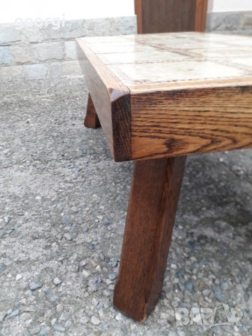 Ретро дъбова холна маса масив , снимка 4 - Маси - 34452927
