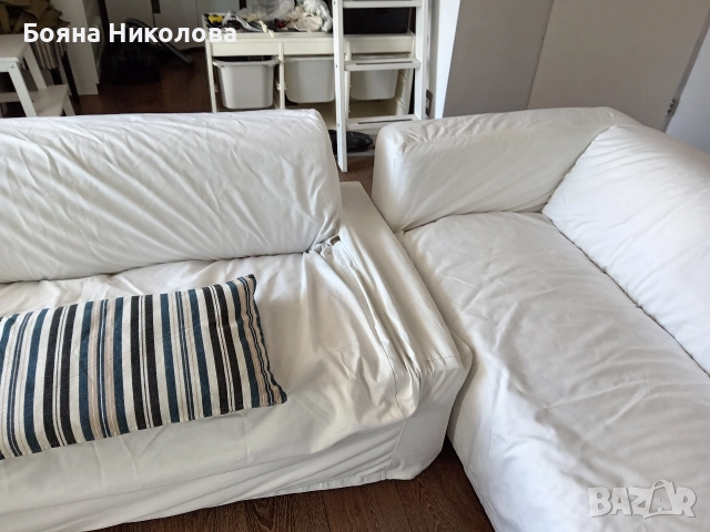 Диван - ъглов или двоен, Икеа, снимка 3 - Дивани и мека мебел - 52568737