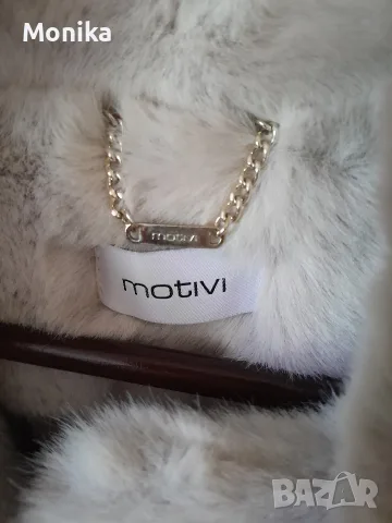 Дамско палто "Мотиви", сив меланж, снимка 2 - Палта, манта - 56242275