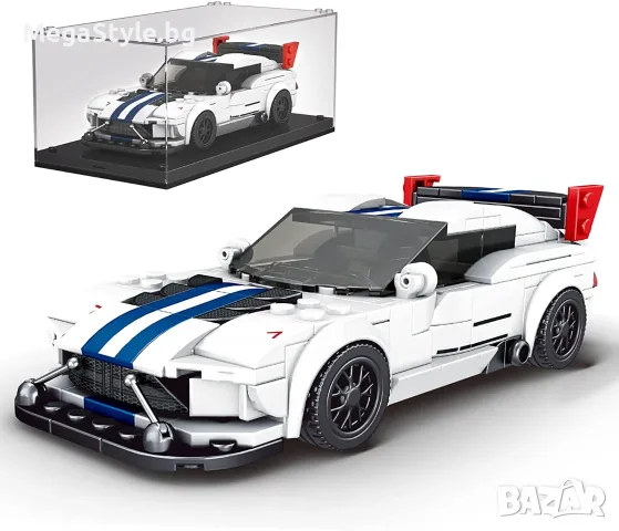 Mould King 27011 Mini Car – Спортна суперкола от конструктор (415+ части) Dodge Viper, снимка 6 - Колекции - 55738313