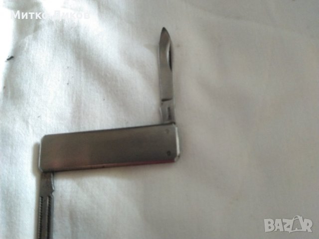 Малко ножче Ростфрай Немско винтидж две части 60х45мм без луфт, снимка 2 - Ножове - 31726631